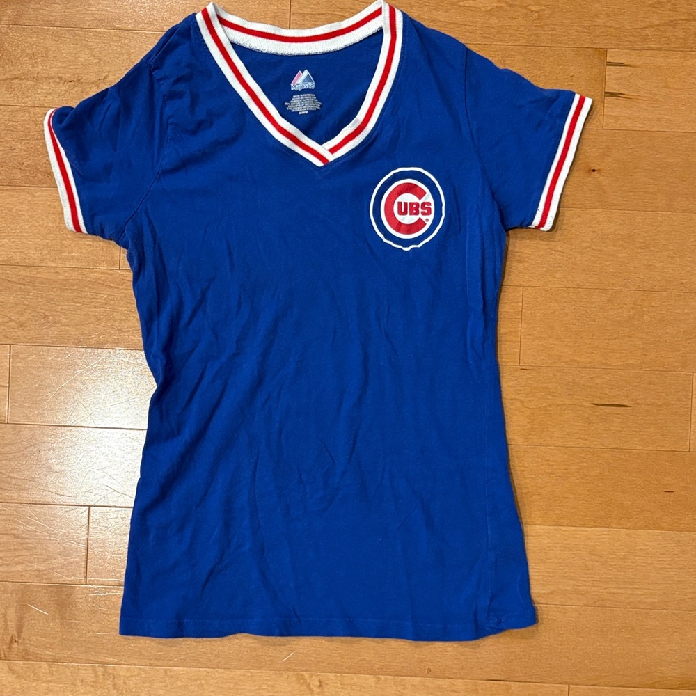 Blue V-Neck Cubs T-Shirt